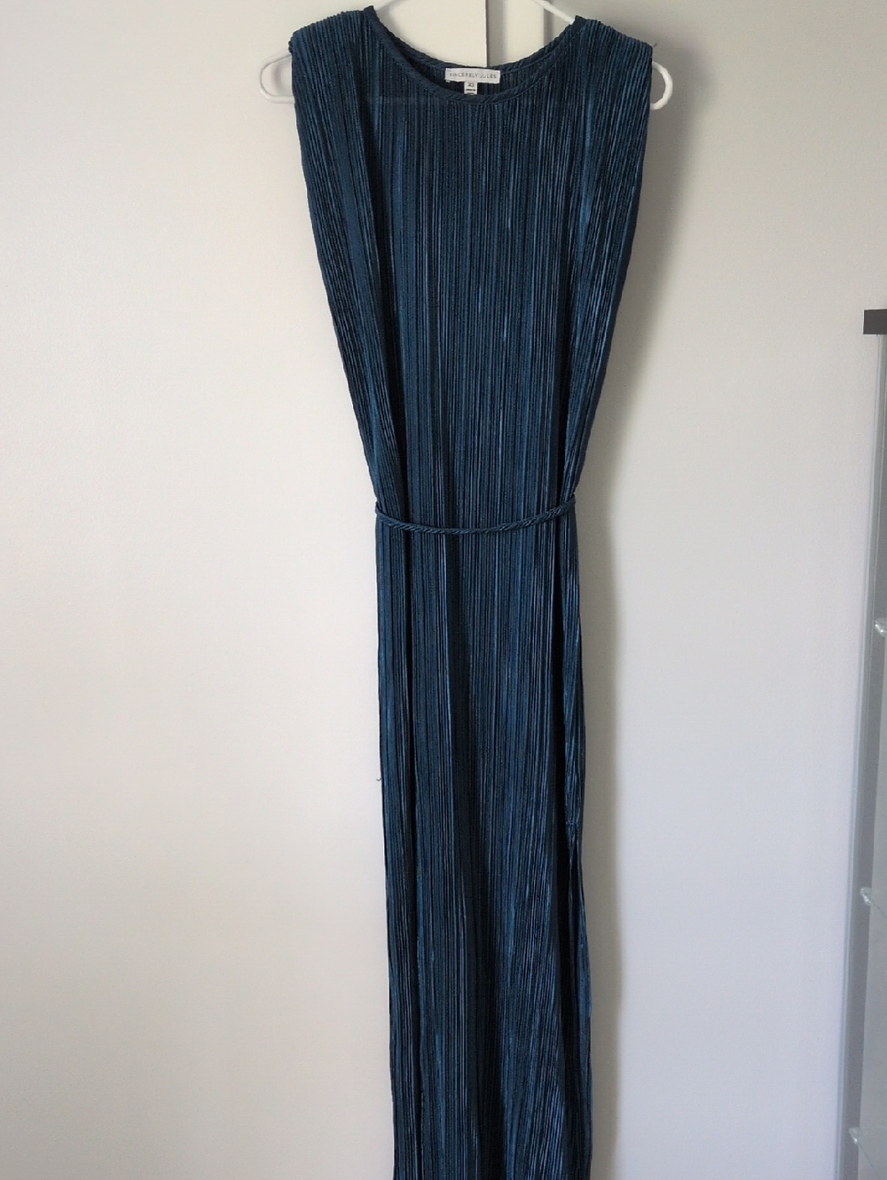 Sincerely Jules Navy Blue Pleated Maxi Dress